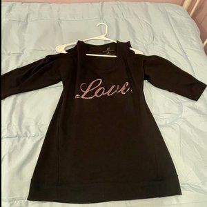 NY & CO long shirt cold shoulder size small
